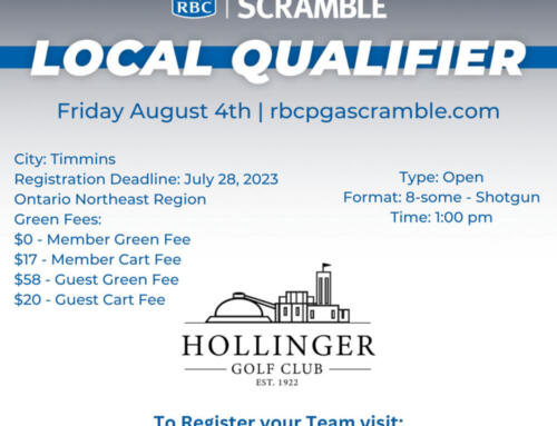 Hollinger to Host RBC PGA Scramble Local Qualifier